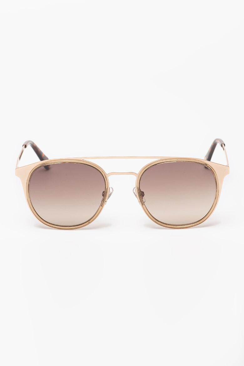 Fossil Унисекс овални слънчеви очила Aviator с градиента - Pepit.bg