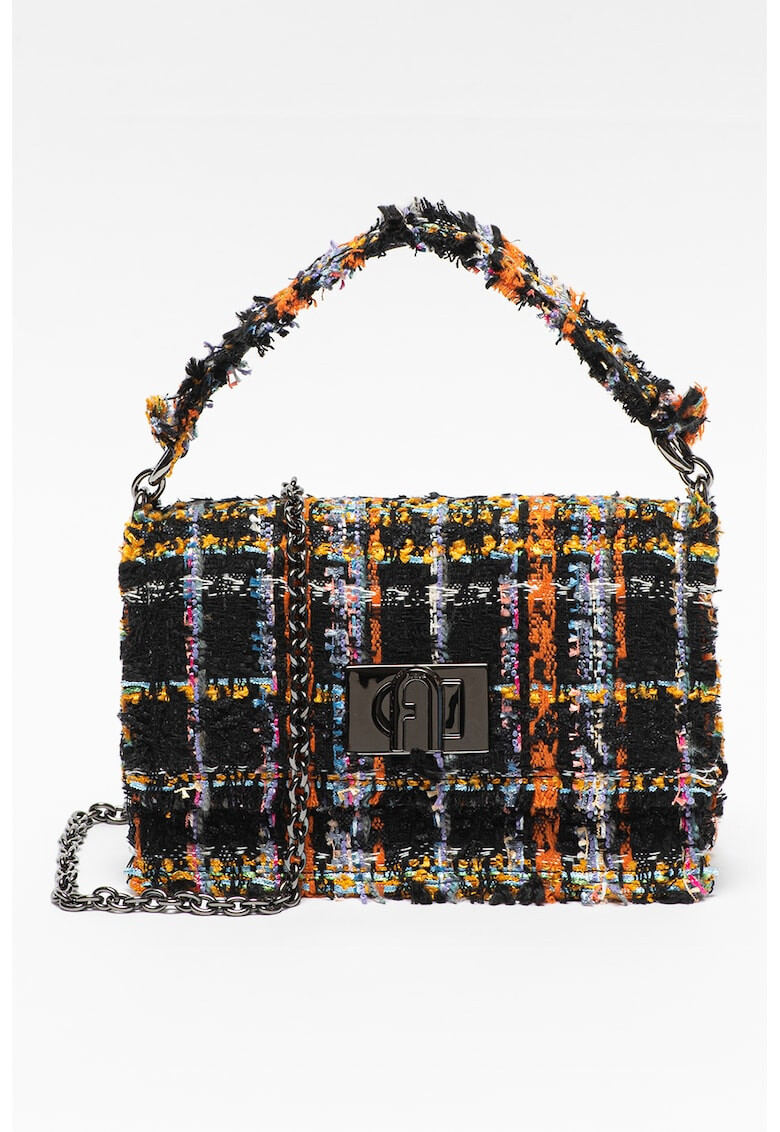 Furla Чанта 1927 Mini с пепит и кожа - Pepit.bg