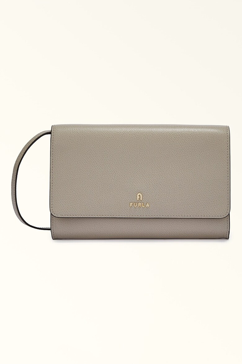 Furla Клъч Camelia с лого - Pepit.bg