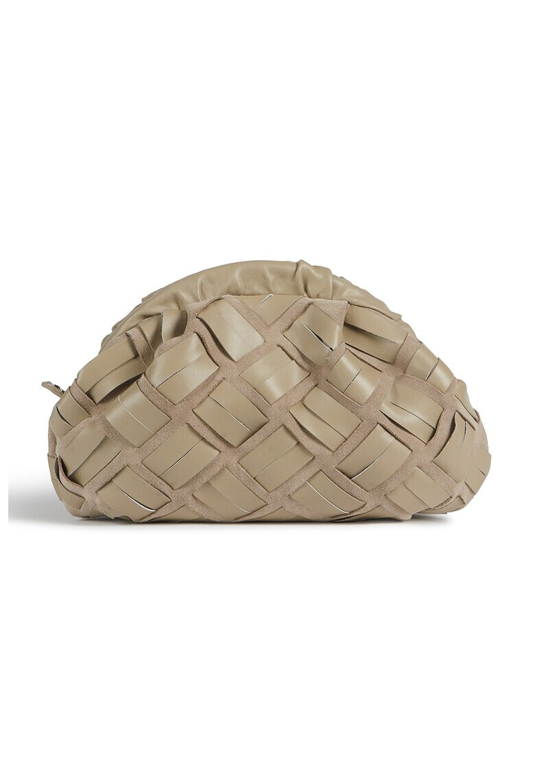 Furla Клъч Essential от кожа и велур - Pepit.bg