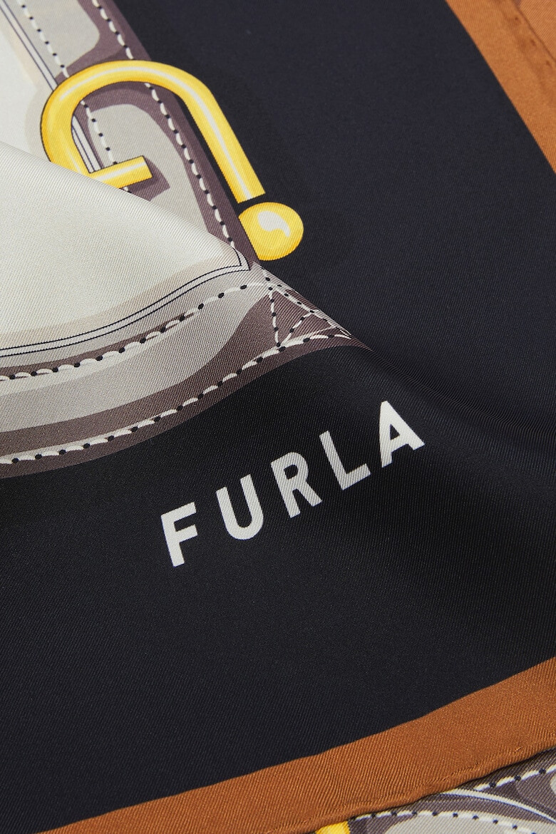 Furla Копринен шал Tortona Carre' - Pepit.bg