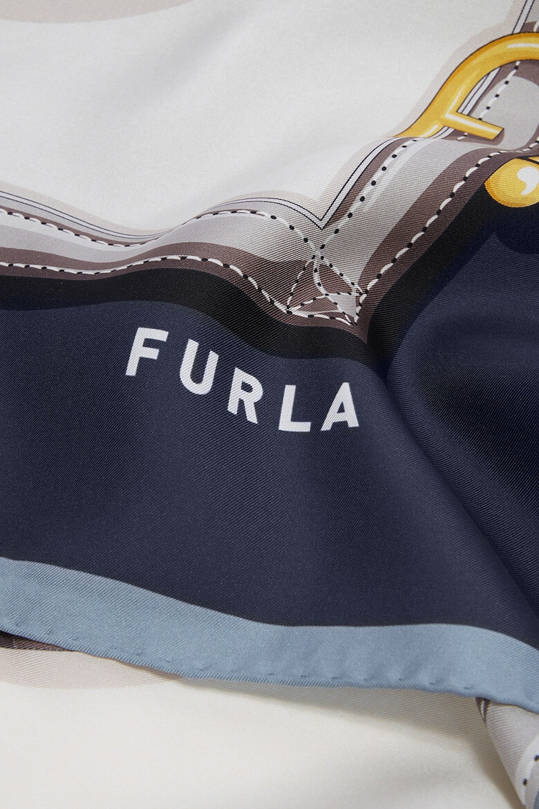 Furla Копринен шал Tortona Carre' - Pepit.bg