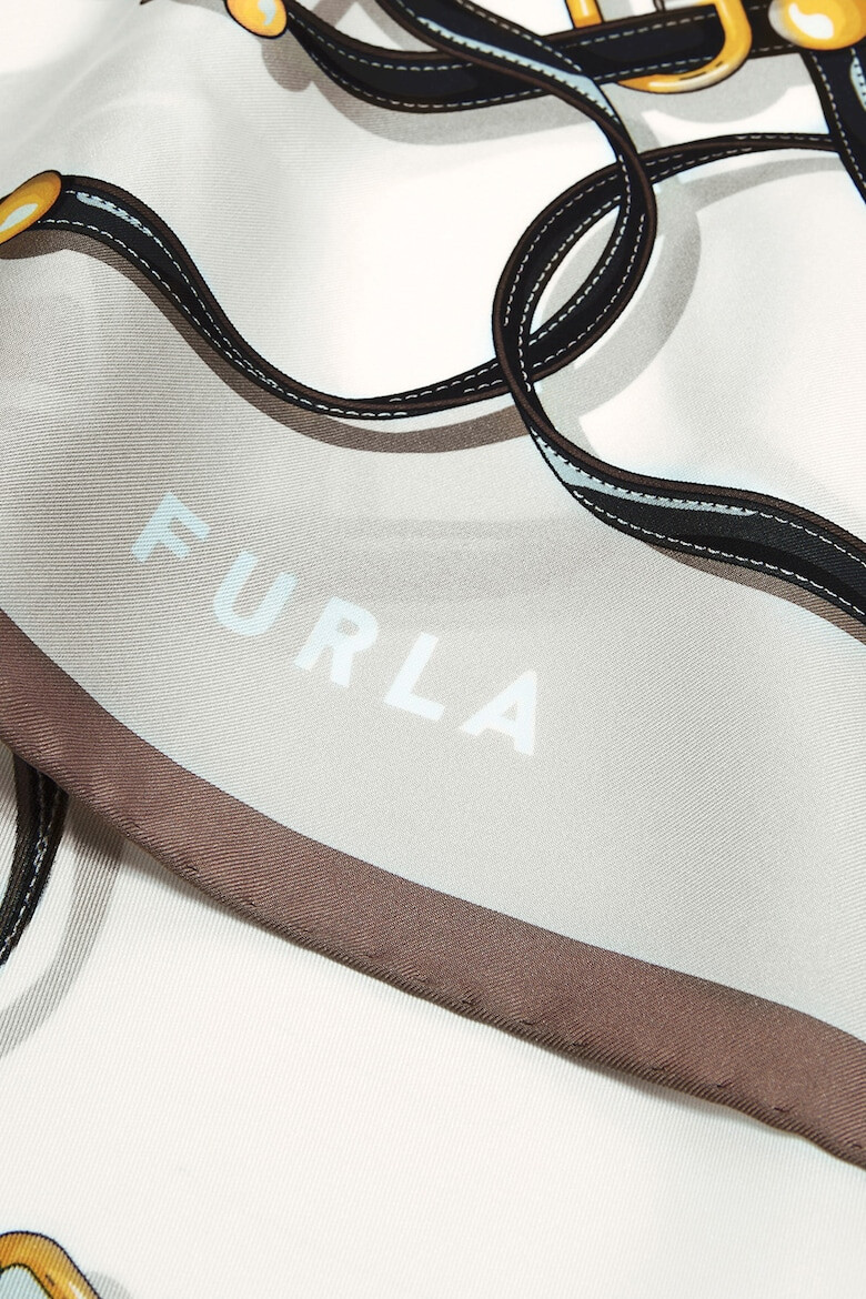 Furla Копринен шал Tortona Carre' - Pepit.bg