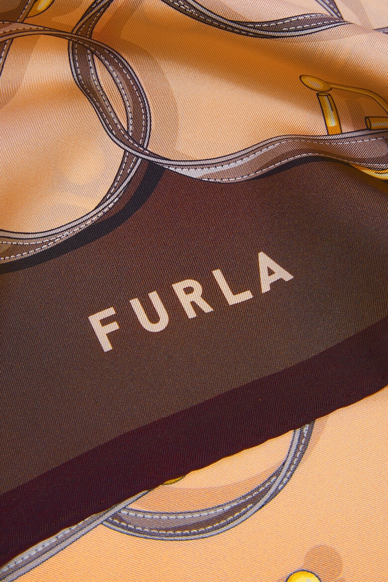 Furla Копринен шал Tortona Carre' - Pepit.bg