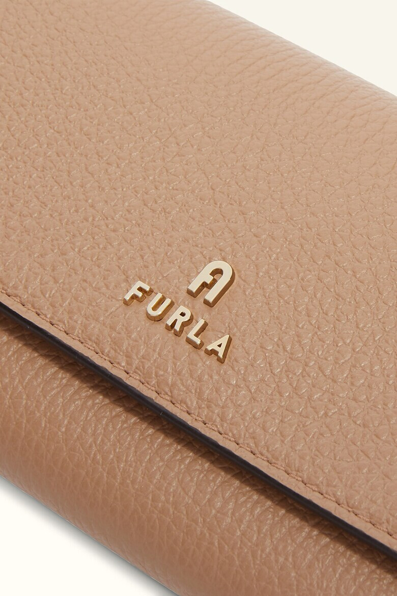 Furla Кожено портмоне Camelia с разделителен джоб с цип - Pepit.bg