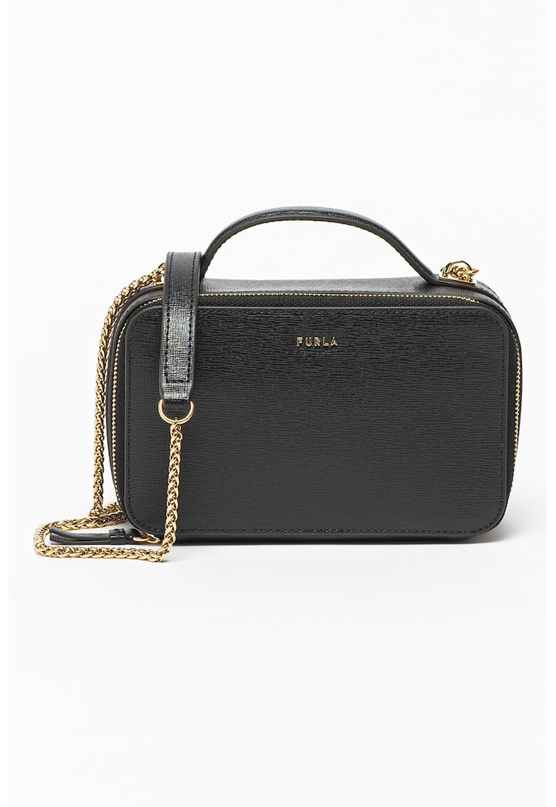 Furla Кожена чанта през рамо Babylon с верижка - Pepit.bg