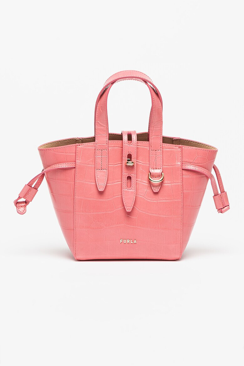 Furla Кожена чанта Basrfua с шагрен - Pepit.bg