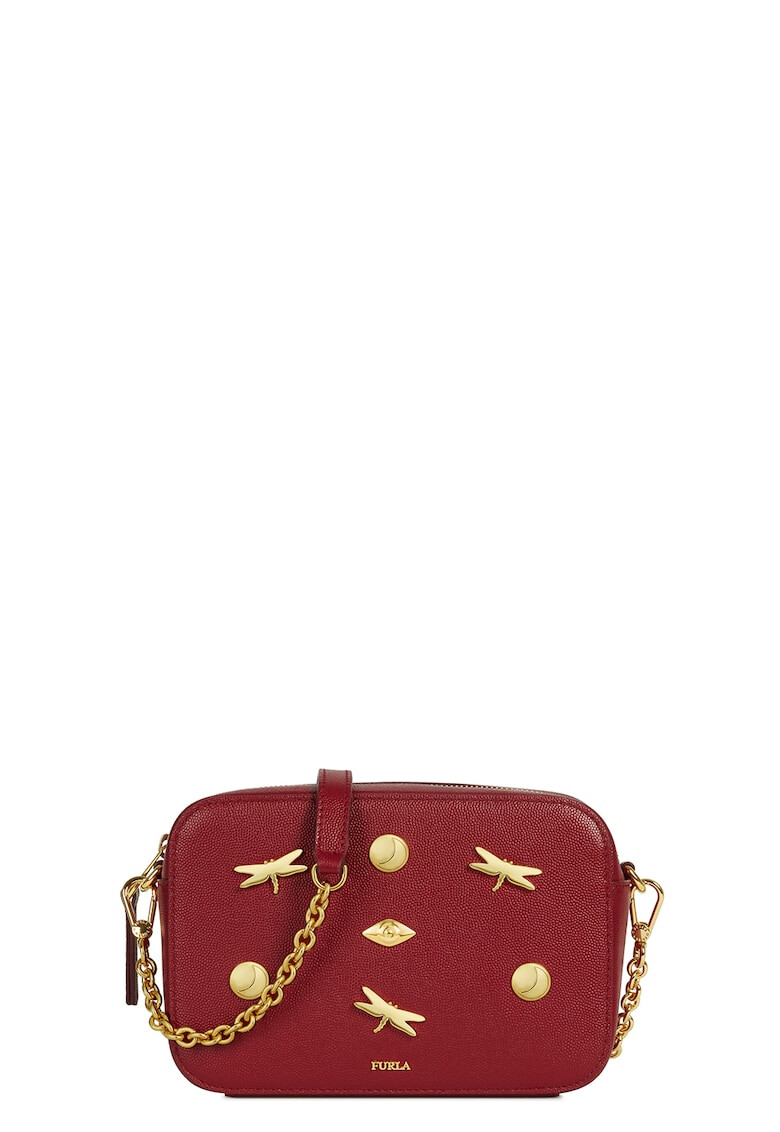 Furla Кожена чанта Brava с апликации - Pepit.bg