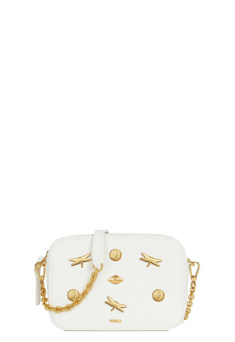Furla Кожена чанта Brava с апликации - Pepit.bg