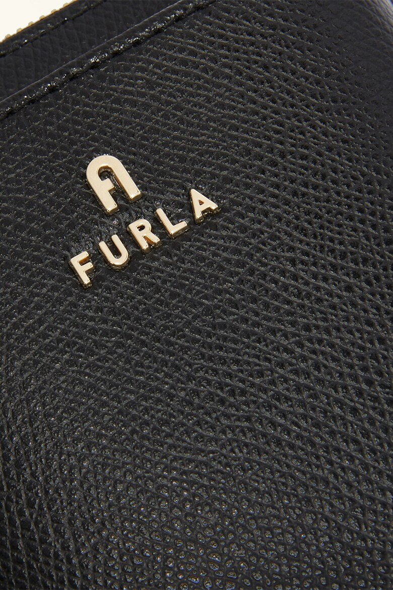 Furla Кожена чанта Camelia с лого - Pepit.bg