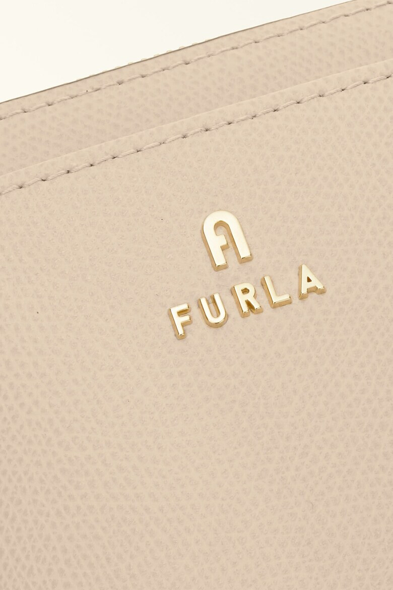 Furla Кожена чанта Camelia с лого - Pepit.bg
