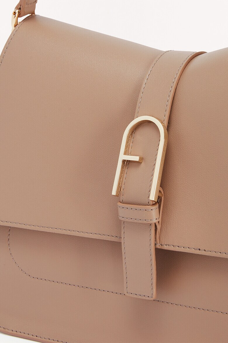 Furla Кожена чанта Flow - Pepit.bg