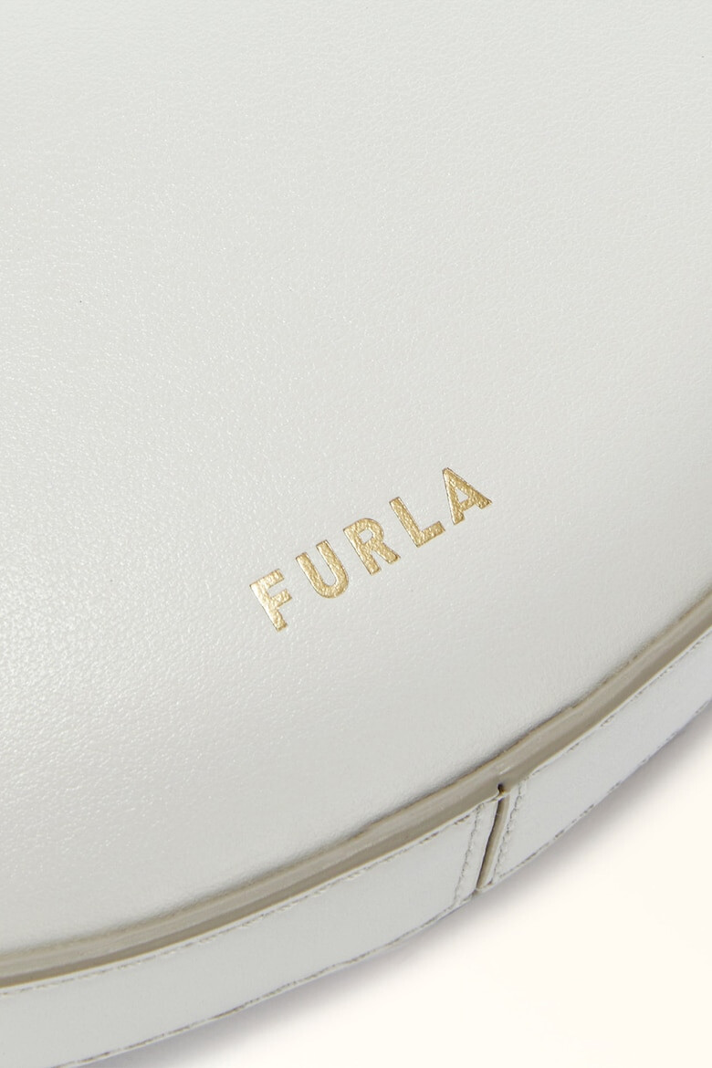 Furla Кожена чанта хобо Delizia с лого - Pepit.bg