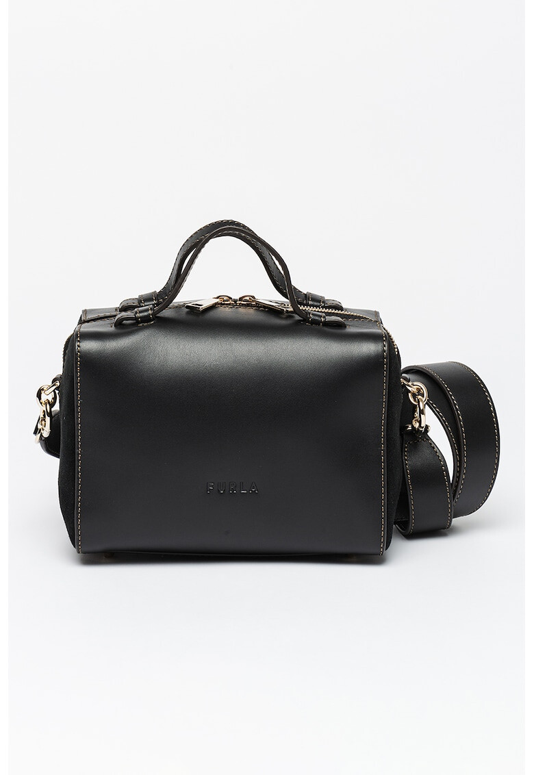 Furla Кожена чанта Miastella с велур - Pepit.bg