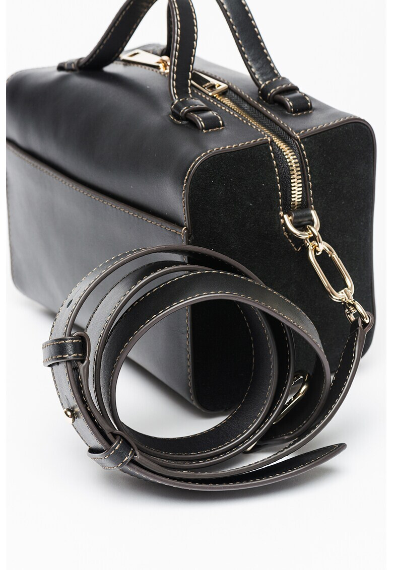 Furla Кожена чанта Miastella с велур - Pepit.bg
