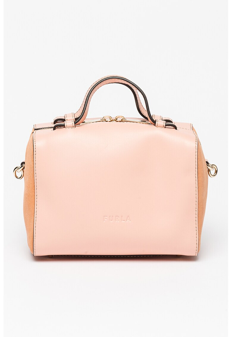 Furla Кожена чанта Miastella с велур - Pepit.bg
