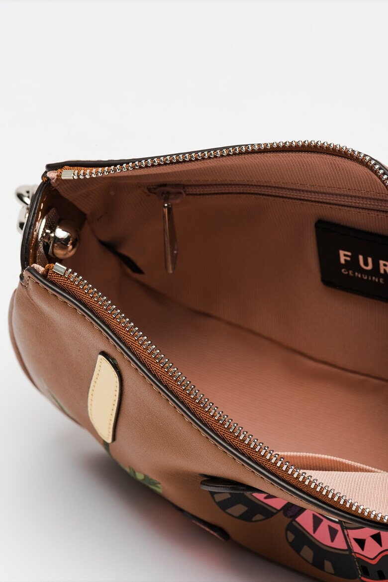 Furla Кожена чанта Moon с пеперуди - Pepit.bg