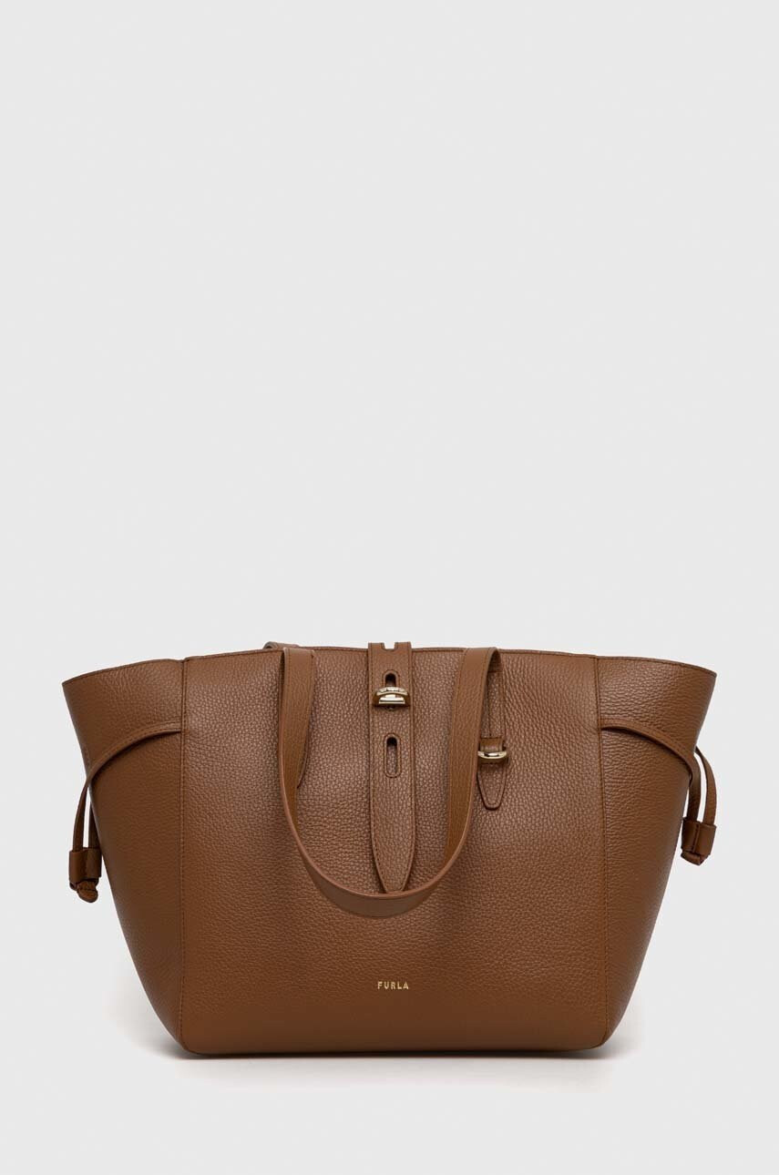 Furla Кожена чанта Net - Pepit.bg