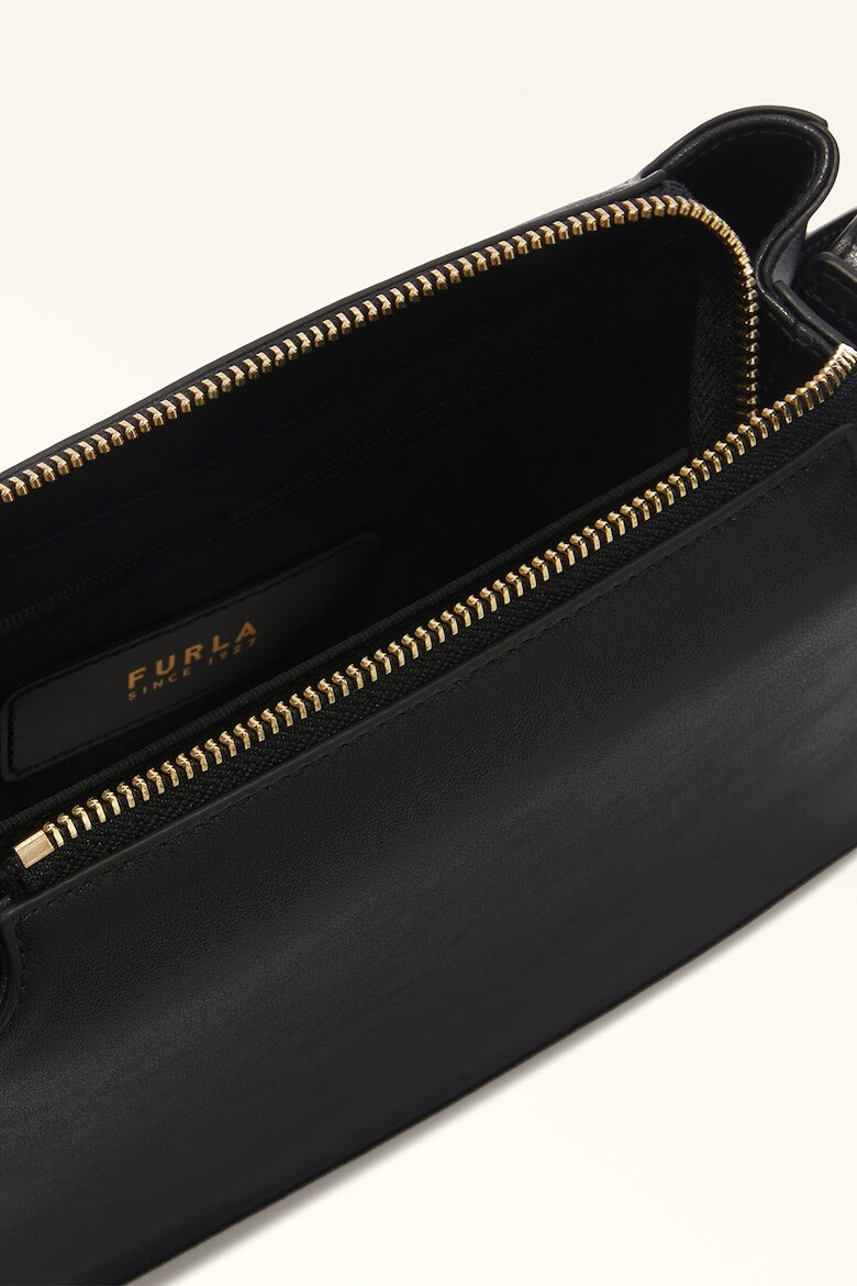 Furla Кожена чанта Nuvola S - Черен - Pepit.bg