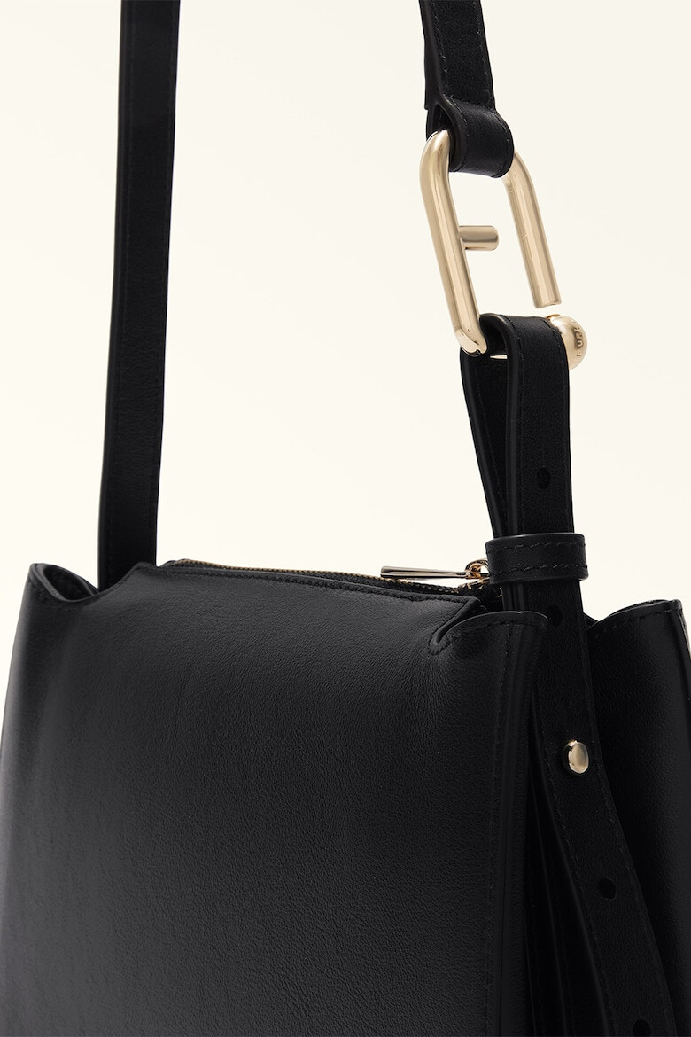 Furla Кожена чанта Nuvola S - Черен - Pepit.bg