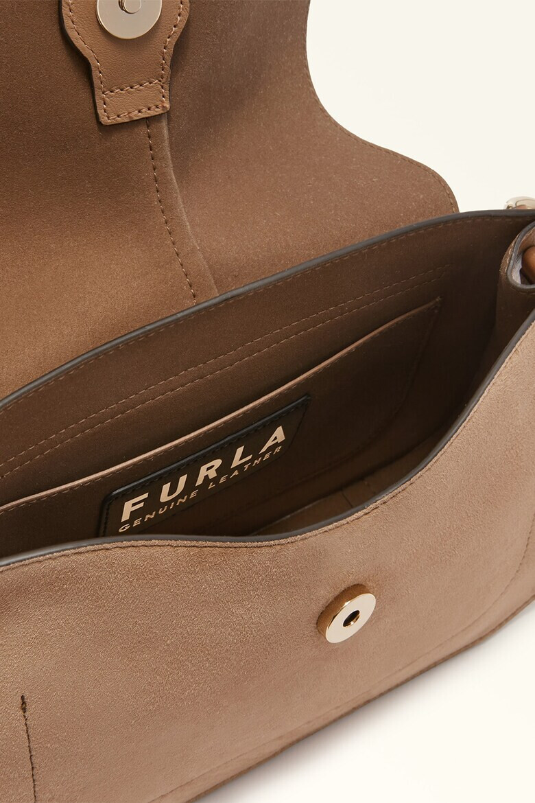 Furla Кожена чанта през рамо Flow - Pepit.bg