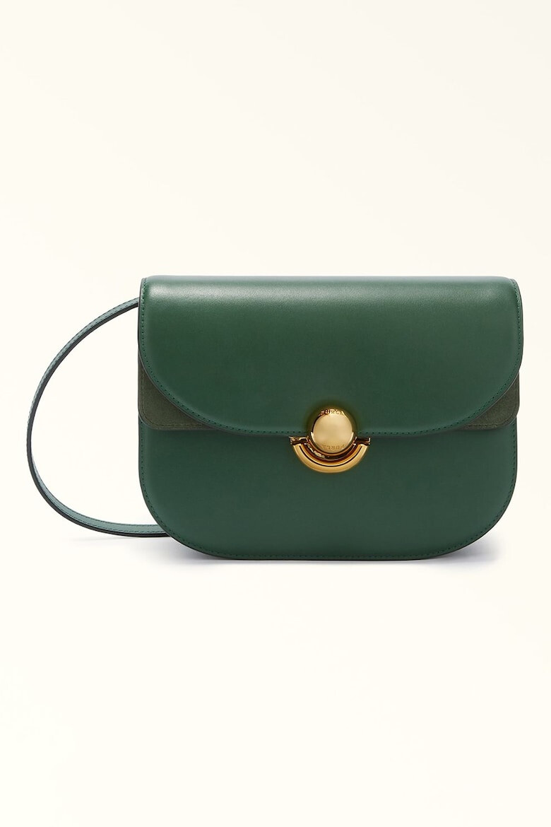 Furla Кожена чанта през рамо Sfera - Зелен - Pepit.bg