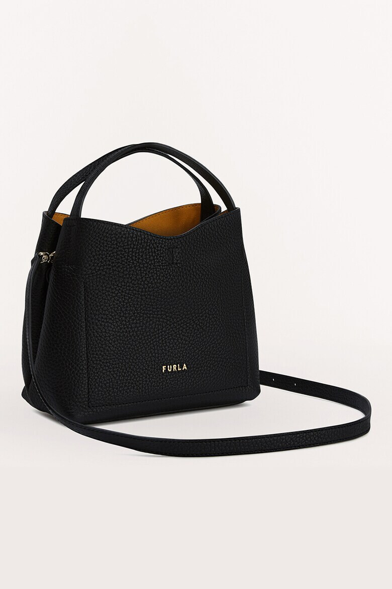Furla Кожена чанта Primula с релеф - Pepit.bg