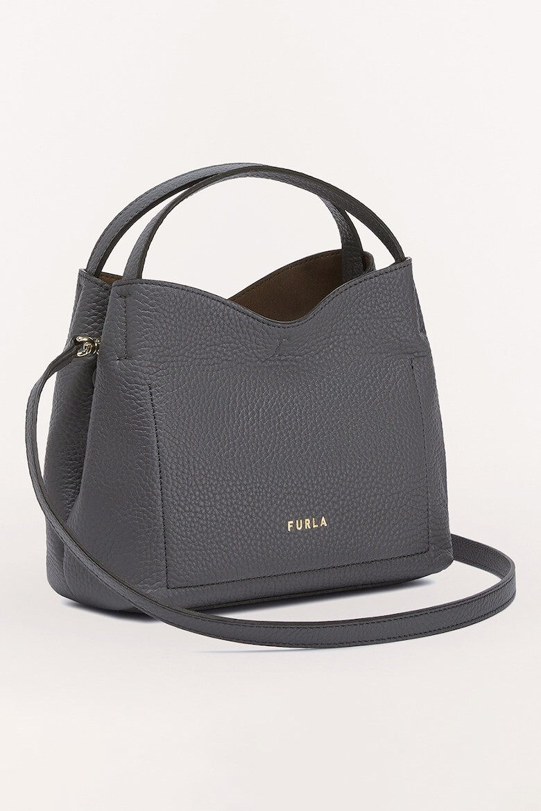 Furla Кожена чанта Primula с релеф - Pepit.bg