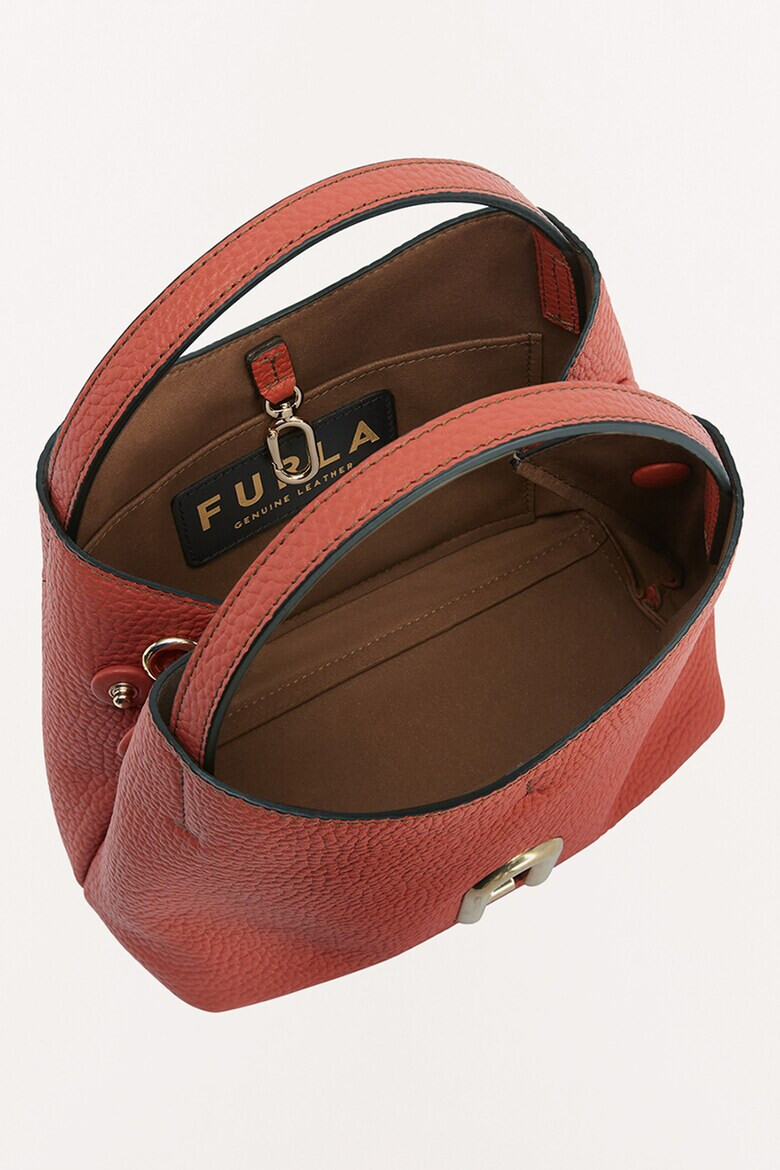 Furla Кожена чанта Primula с релеф - Pepit.bg