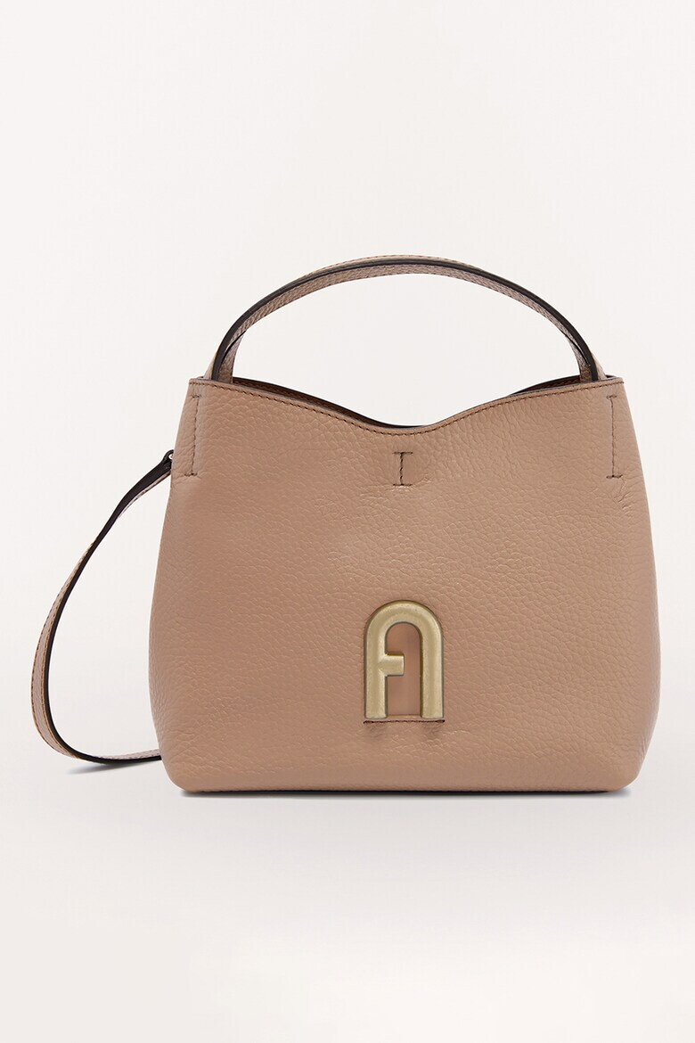 Furla Кожена чанта Primula с релеф - Pepit.bg