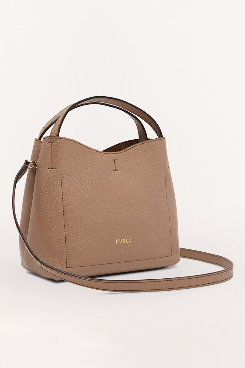 Furla Кожена чанта Primula с релеф - Pepit.bg