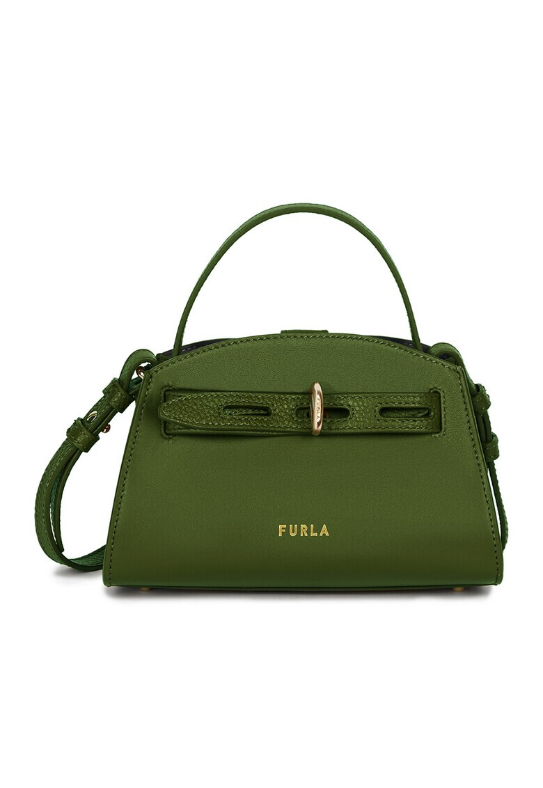 Furla Кожена чанта с лого - Pepit.bg