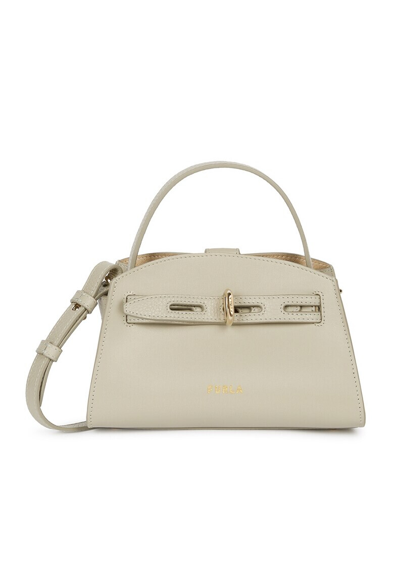 Furla Кожена чанта с лого - Pepit.bg