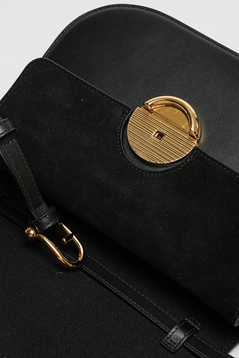 Furla Кожена чанта през рамо Sfera - Черен - Pepit.bg