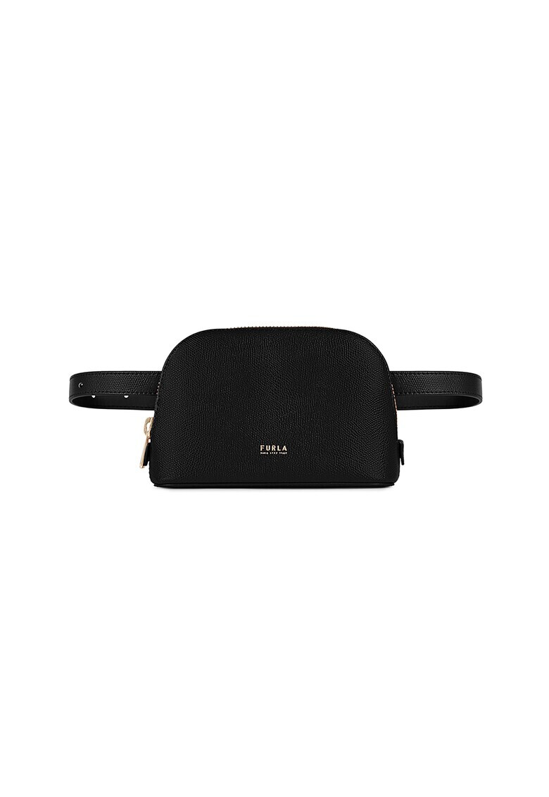 Furla Кожена чанта за кръста Code с лого - Pepit.bg