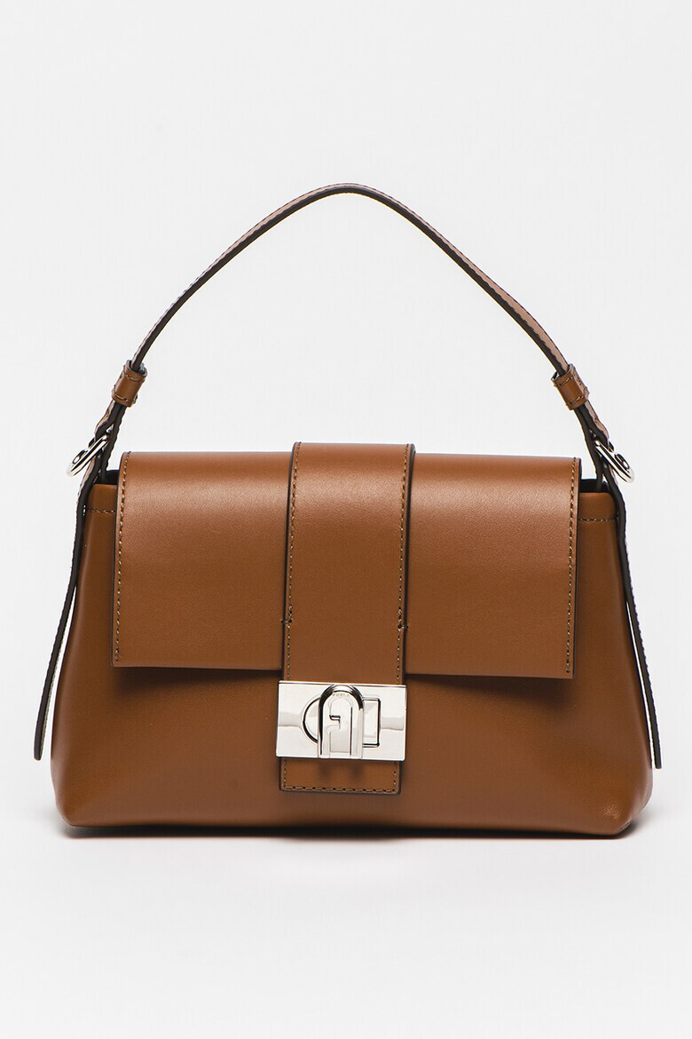Furla Кожена чанта за рамо Charlie с капаче - Pepit.bg