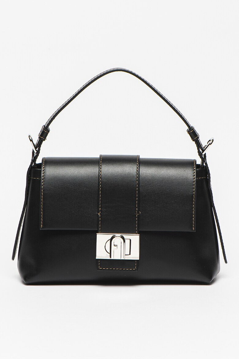 Furla Кожена чанта за рамо Charlie с капаче - Pepit.bg