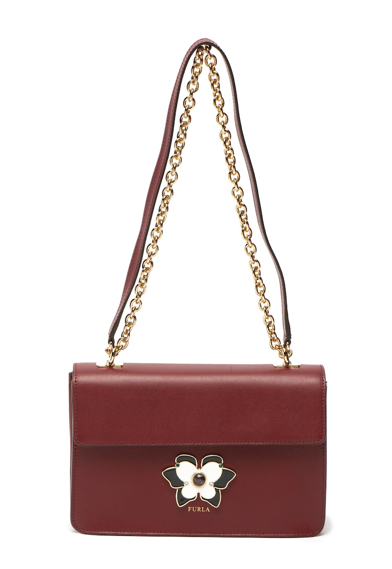 Furla Кожена чанта за рамо Mughetto - Pepit.bg