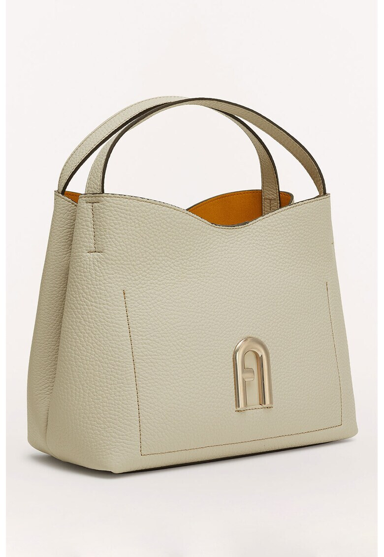 Furla Кожена чанта Primula с метално лого - Pepit.bg