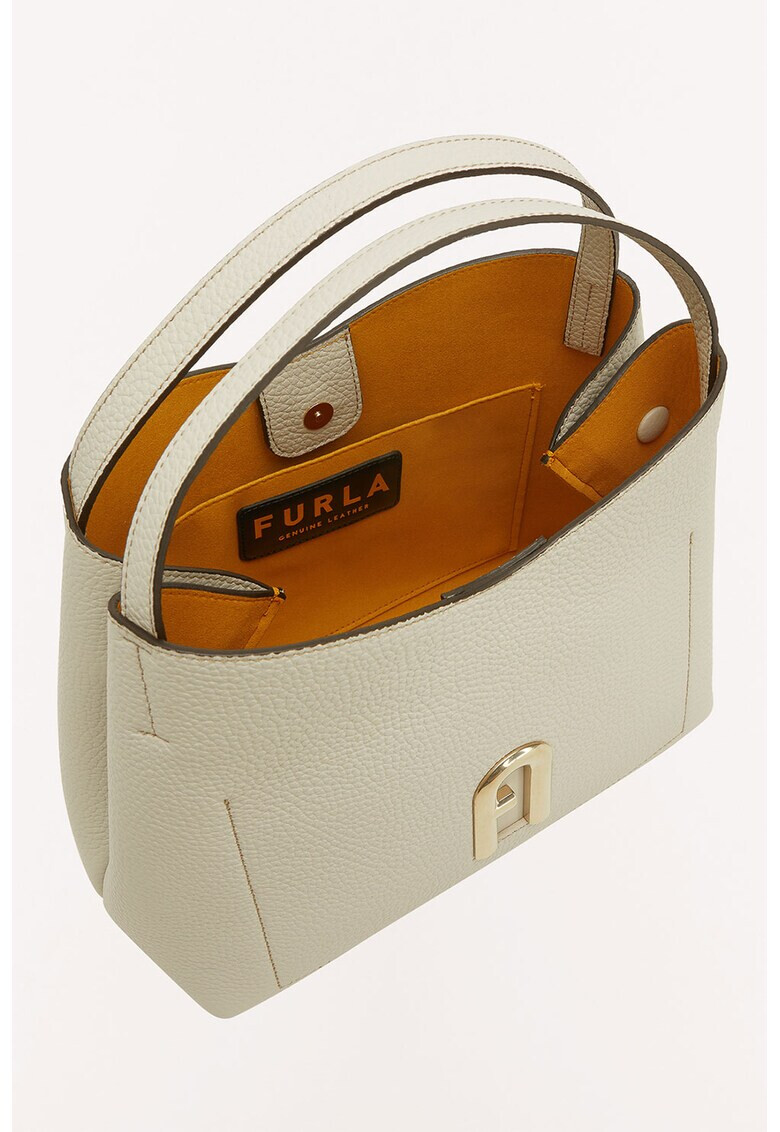 Furla Кожена чанта Primula с метално лого - Pepit.bg