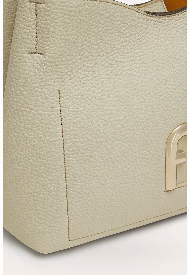 Furla Кожена чанта Primula с метално лого - Pepit.bg