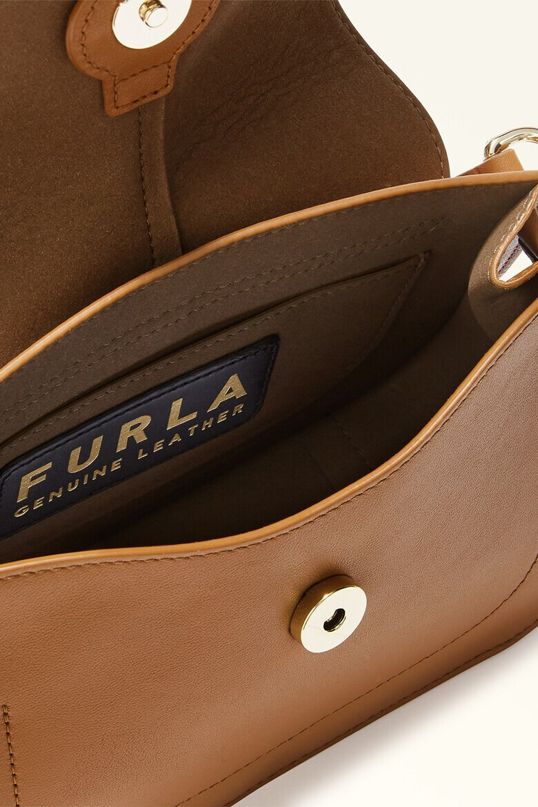 Furla Кожена малка чанта през рамо Flow - Pepit.bg