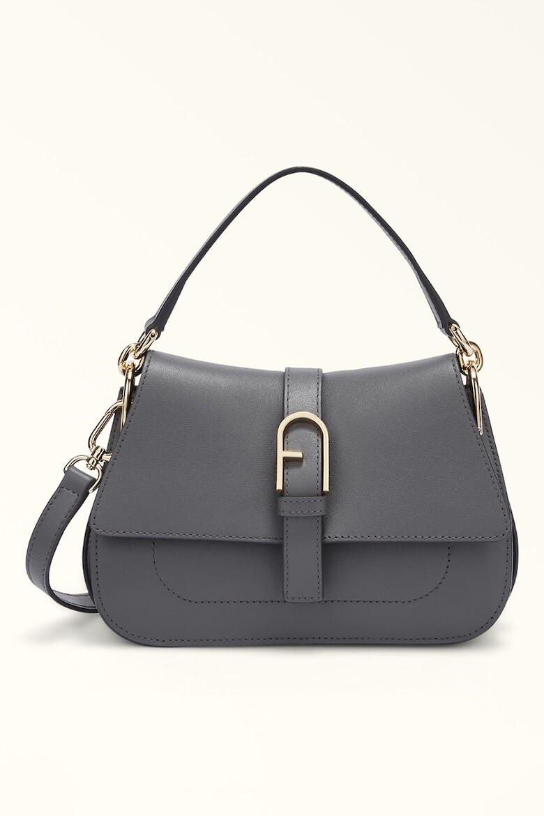 Furla Кожена малка чанта за рамо Flow - Pepit.bg