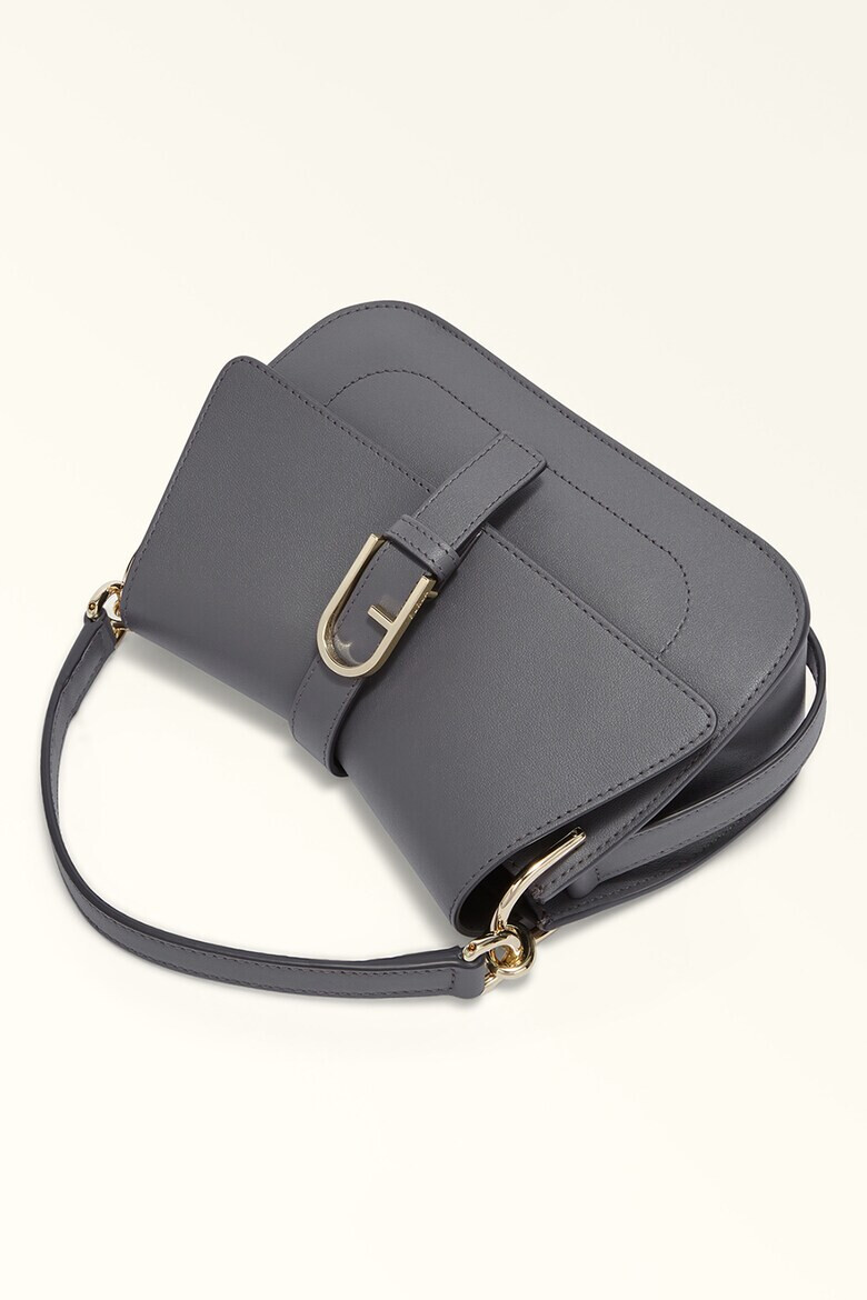 Furla Кожена малка чанта за рамо Flow - Pepit.bg