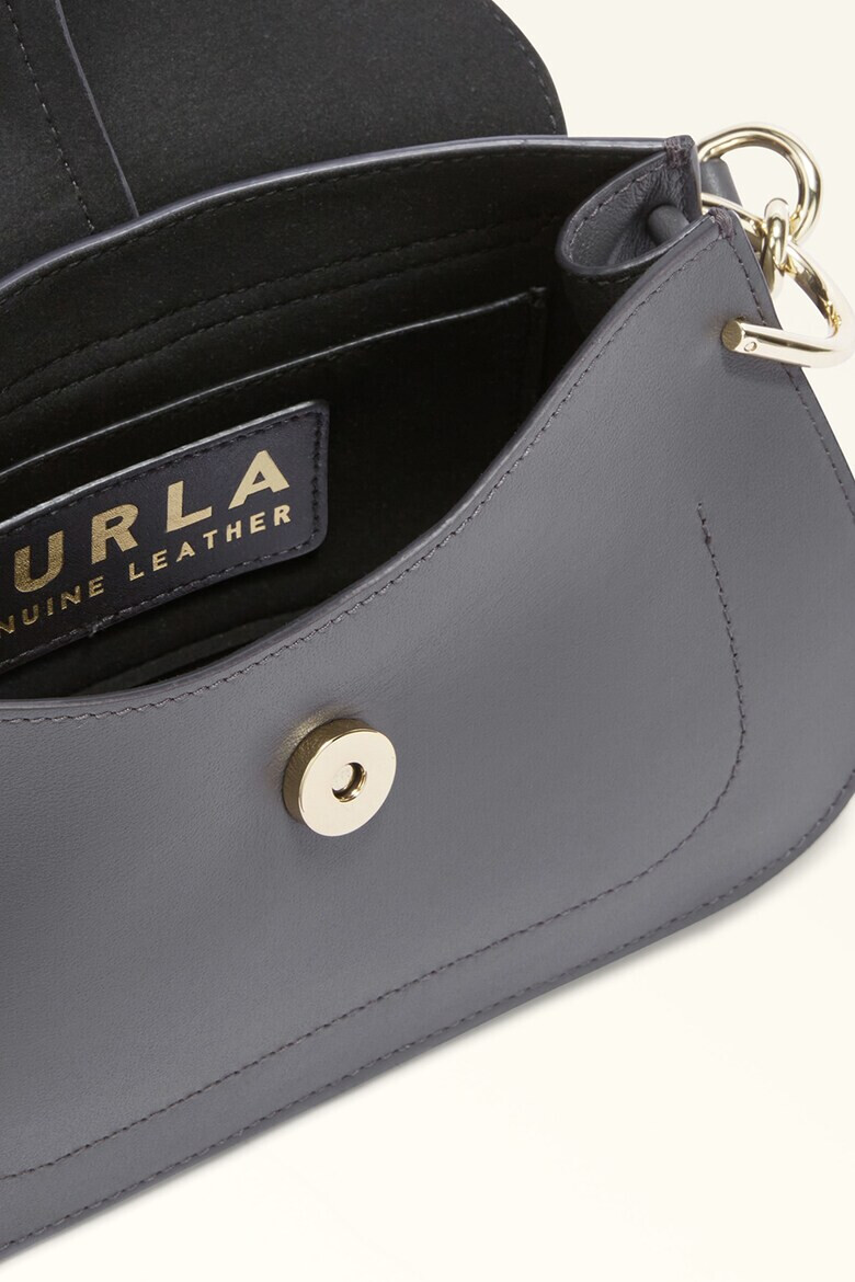 Furla Кожена малка чанта за рамо Flow - Pepit.bg