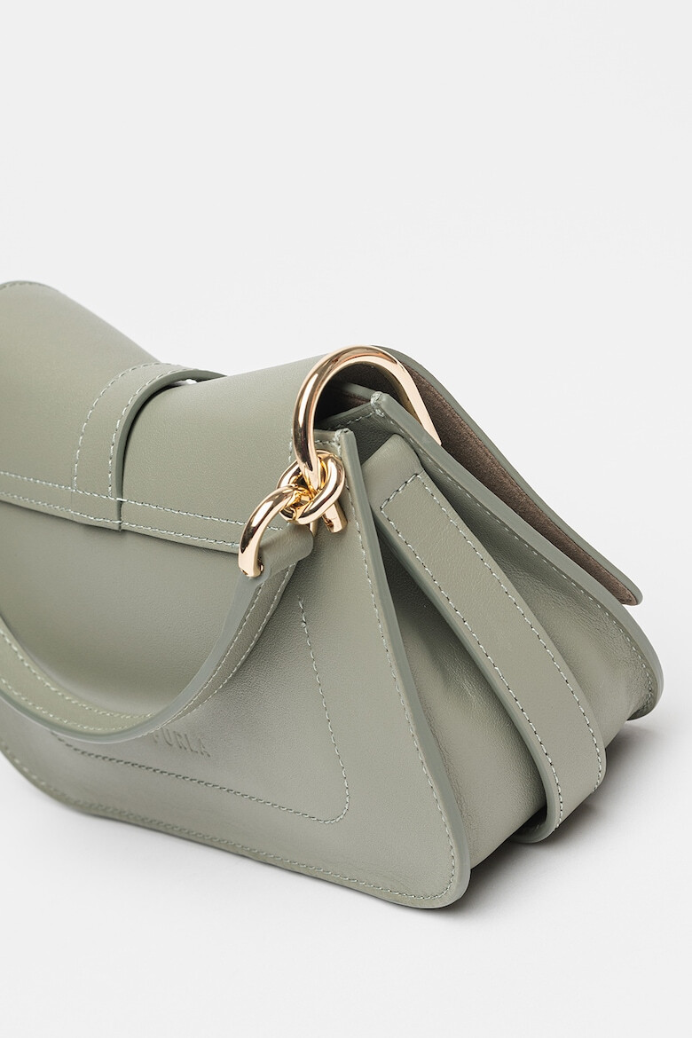 Furla Кожена малка чанта за рамо Flow - Pepit.bg