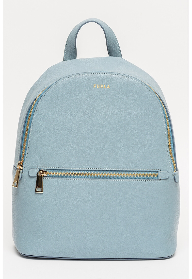 Furla Кожена раница Libera с лого - Pepit.bg