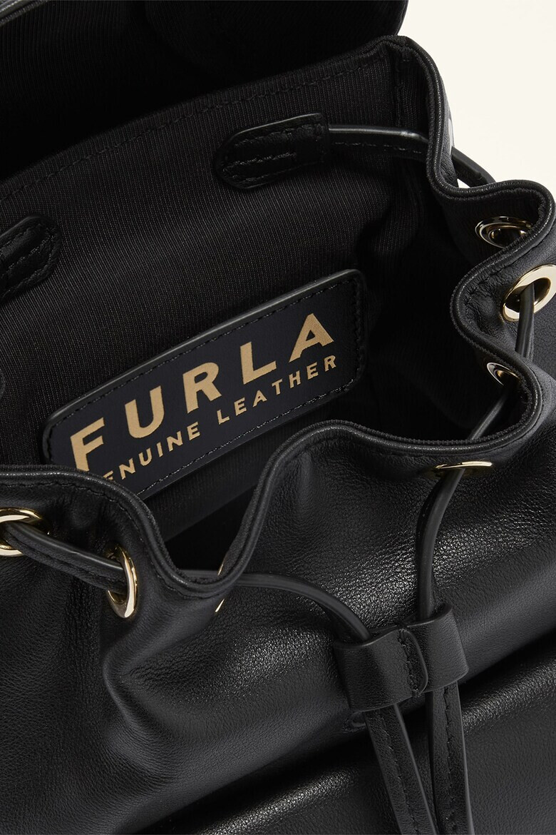 Furla Кожена раница Flow с външен джоб - Pepit.bg
