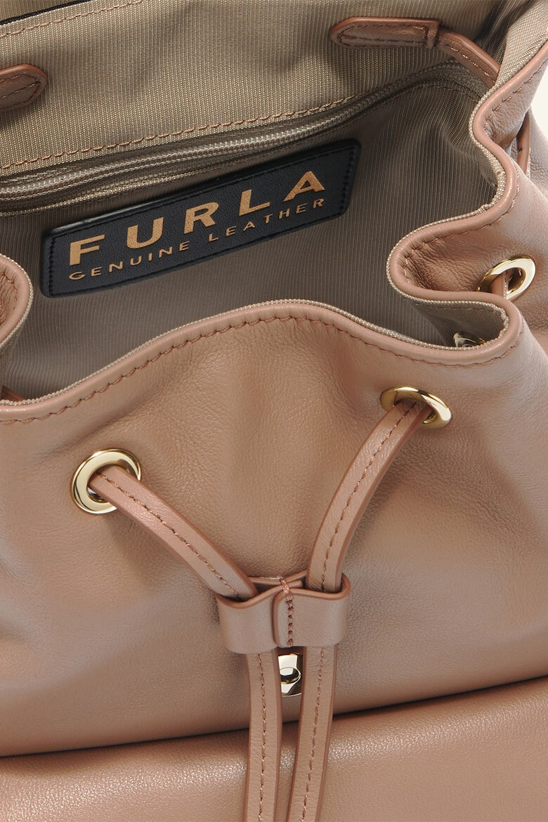 Furla Кожена раница Flow с външен джоб - Pepit.bg