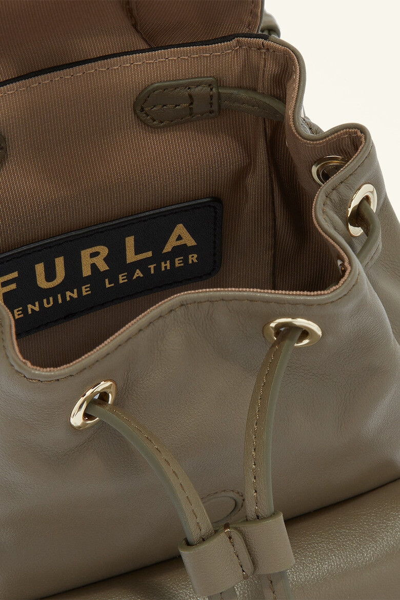 Furla Кожена раница Flow с външен джоб - Pepit.bg